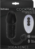 Decadence - Cocktailz Silicone Vibrating Plug with Remote Control