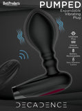 Decadence - Pumped Silicone Expandable Butt Plug with Remote Control