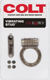 COLT Vibrating Stud Cock Ring - Black