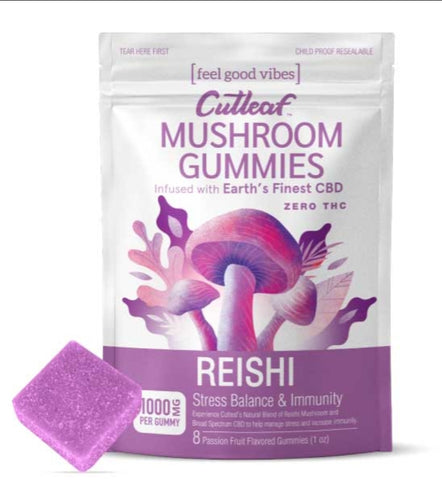 Cutleaf- Reishi - Mushroom Gummies - Zero THC